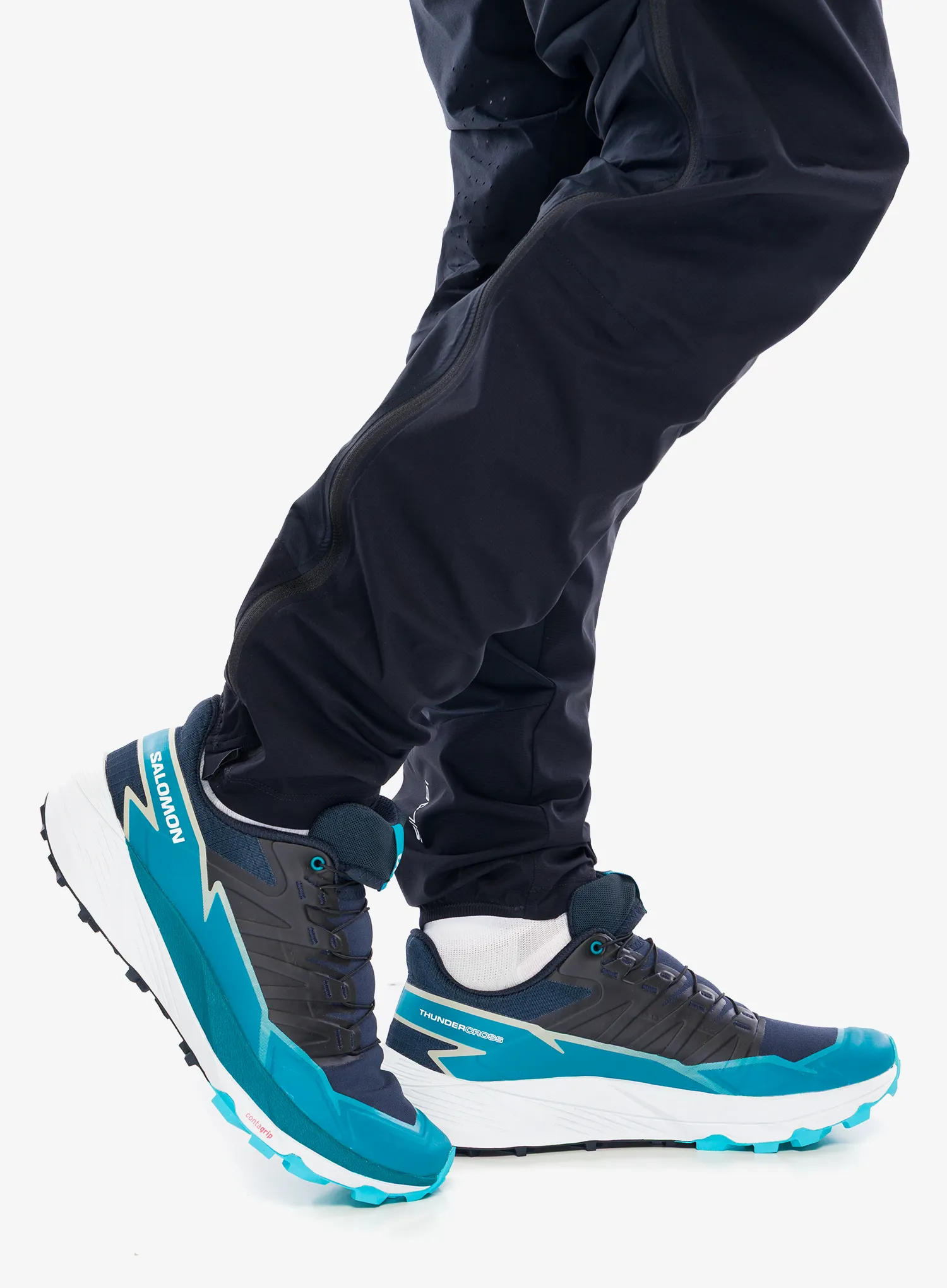 Trailové topánky Salomon Thundercross - carbon/tide/blue