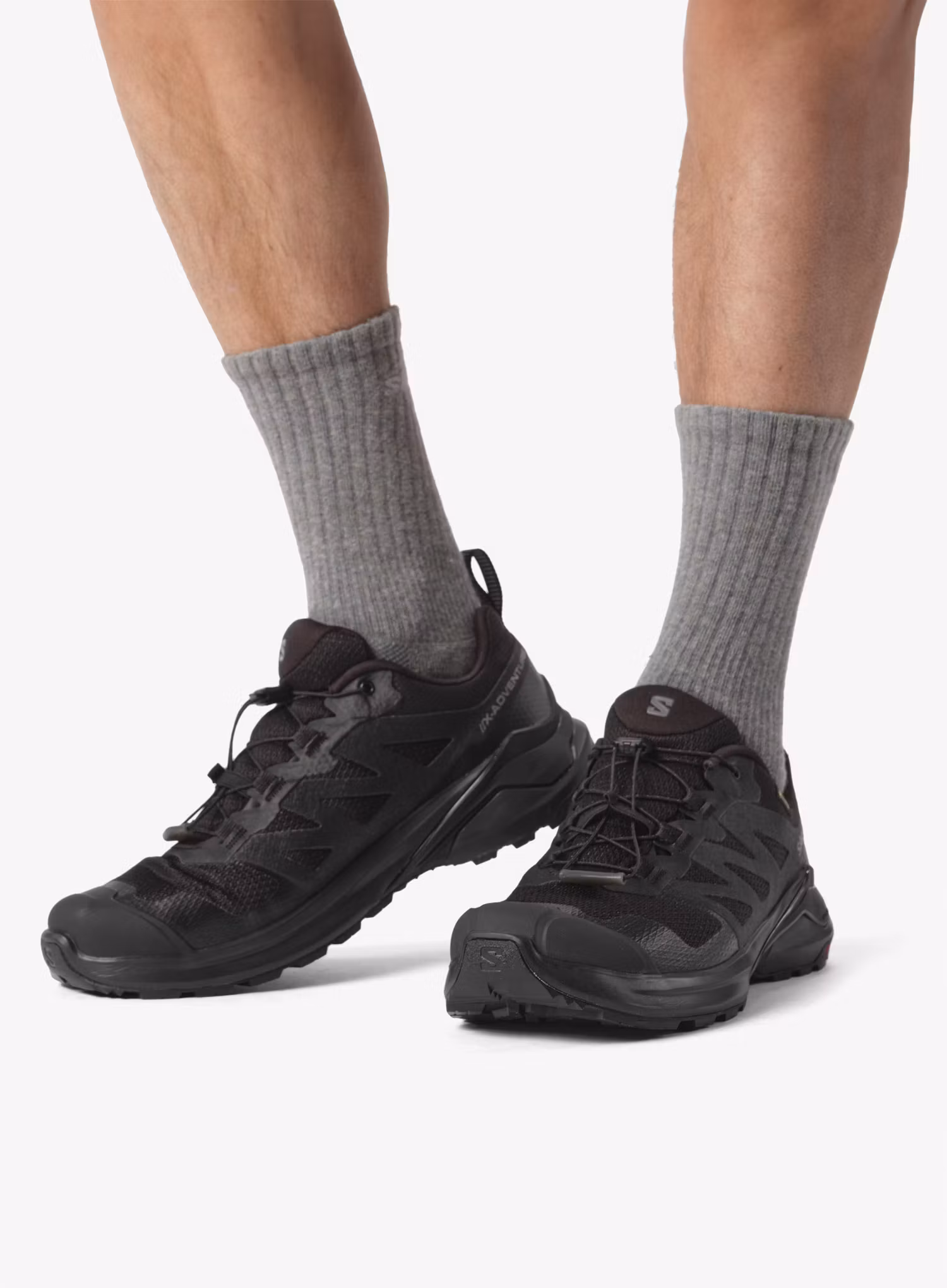 Trailové topánky Salomon X-Adventure GTX - black/black/black