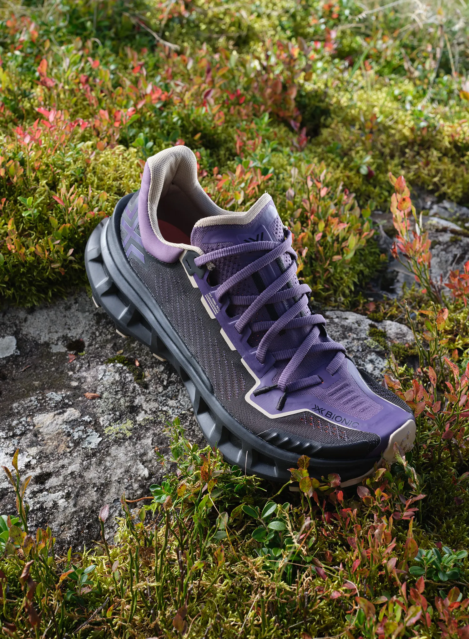 Trailové topánky X-Bionic Terraskin X03 - deep purple/x black/sand