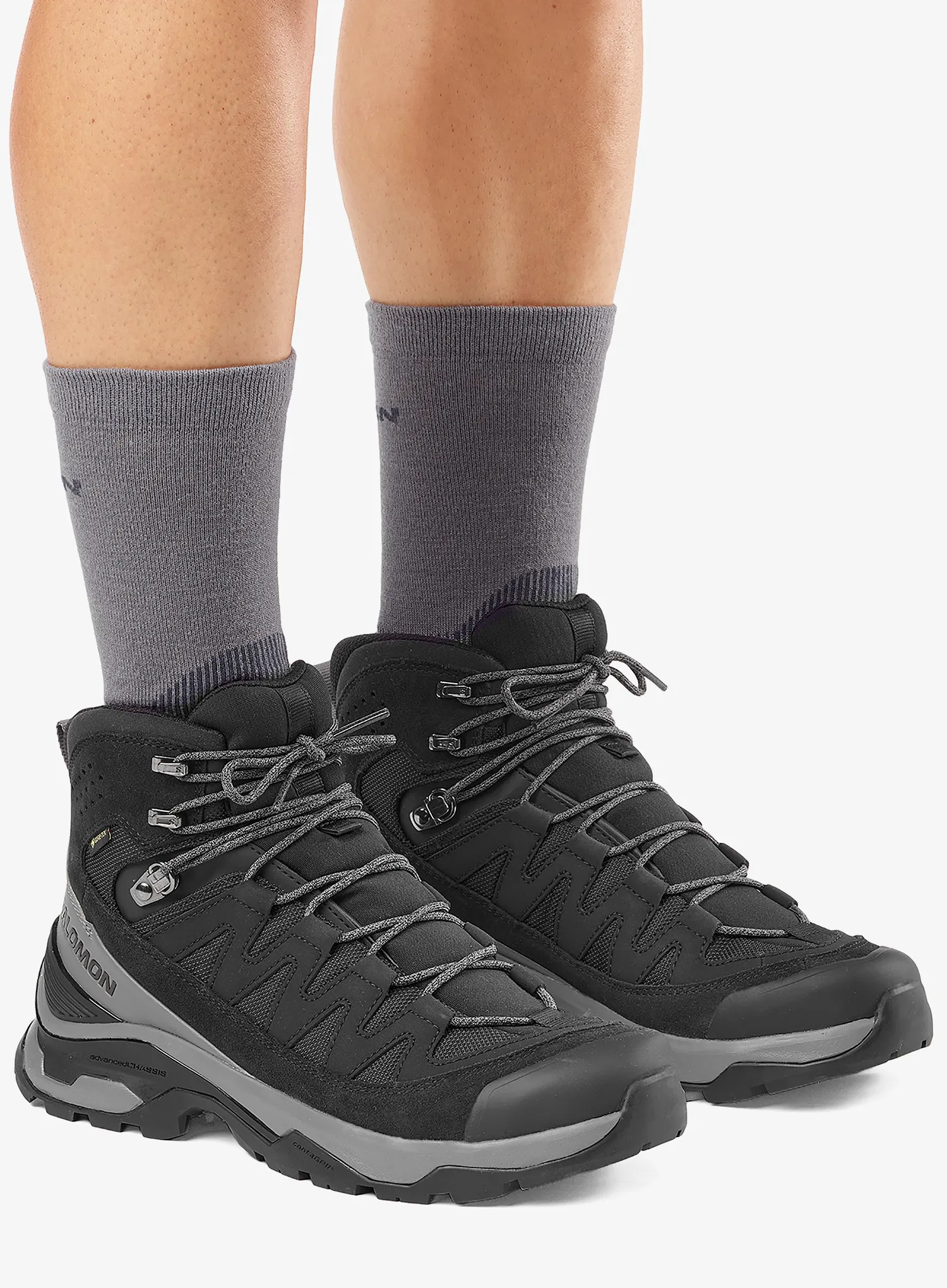 Trekingové topánky Salomon Quest Echo GTX - black/castlerock/black