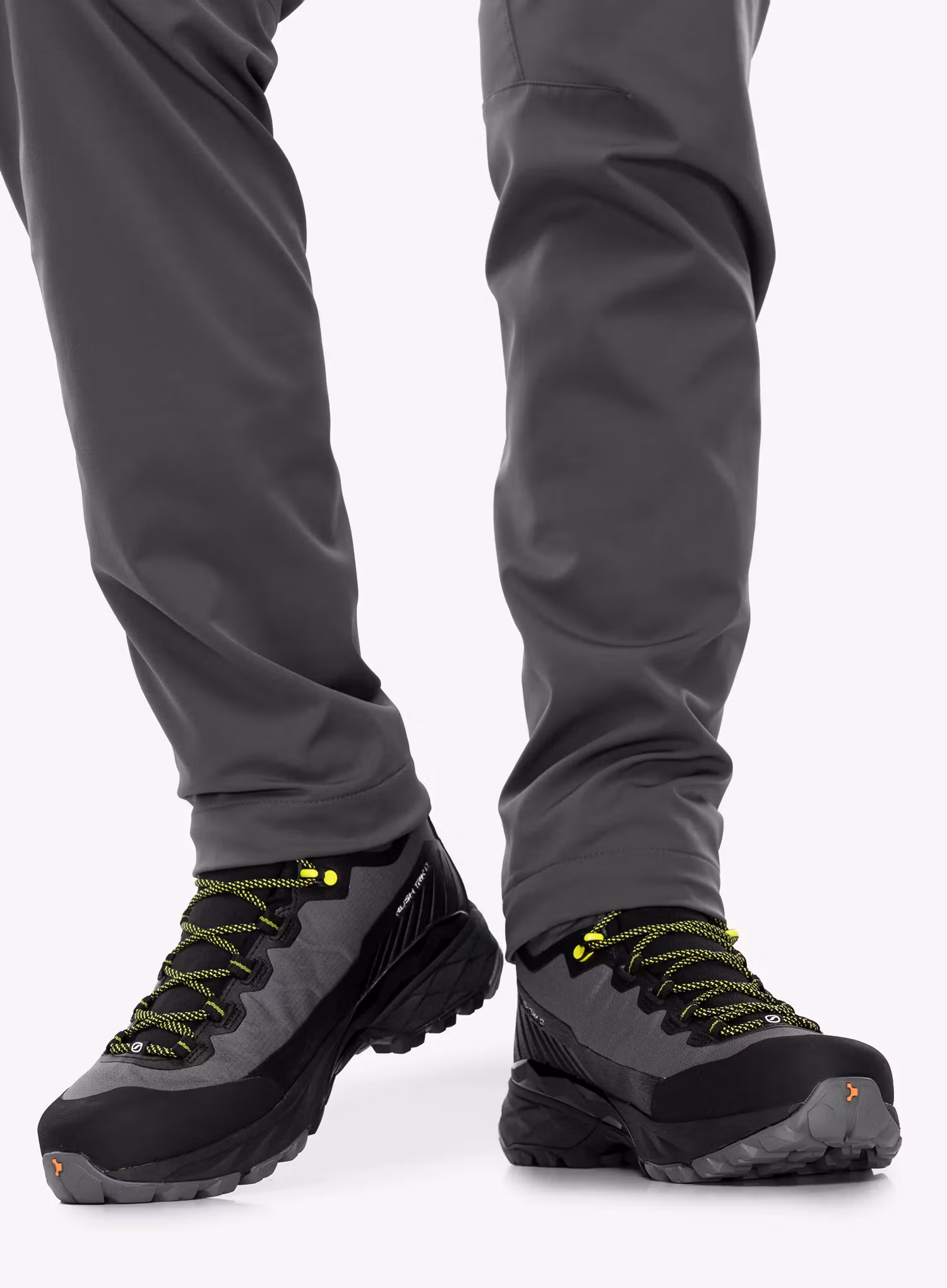 Trekingové topánky vysoké Scarpa Rush TRK LT GTX - gray/lime