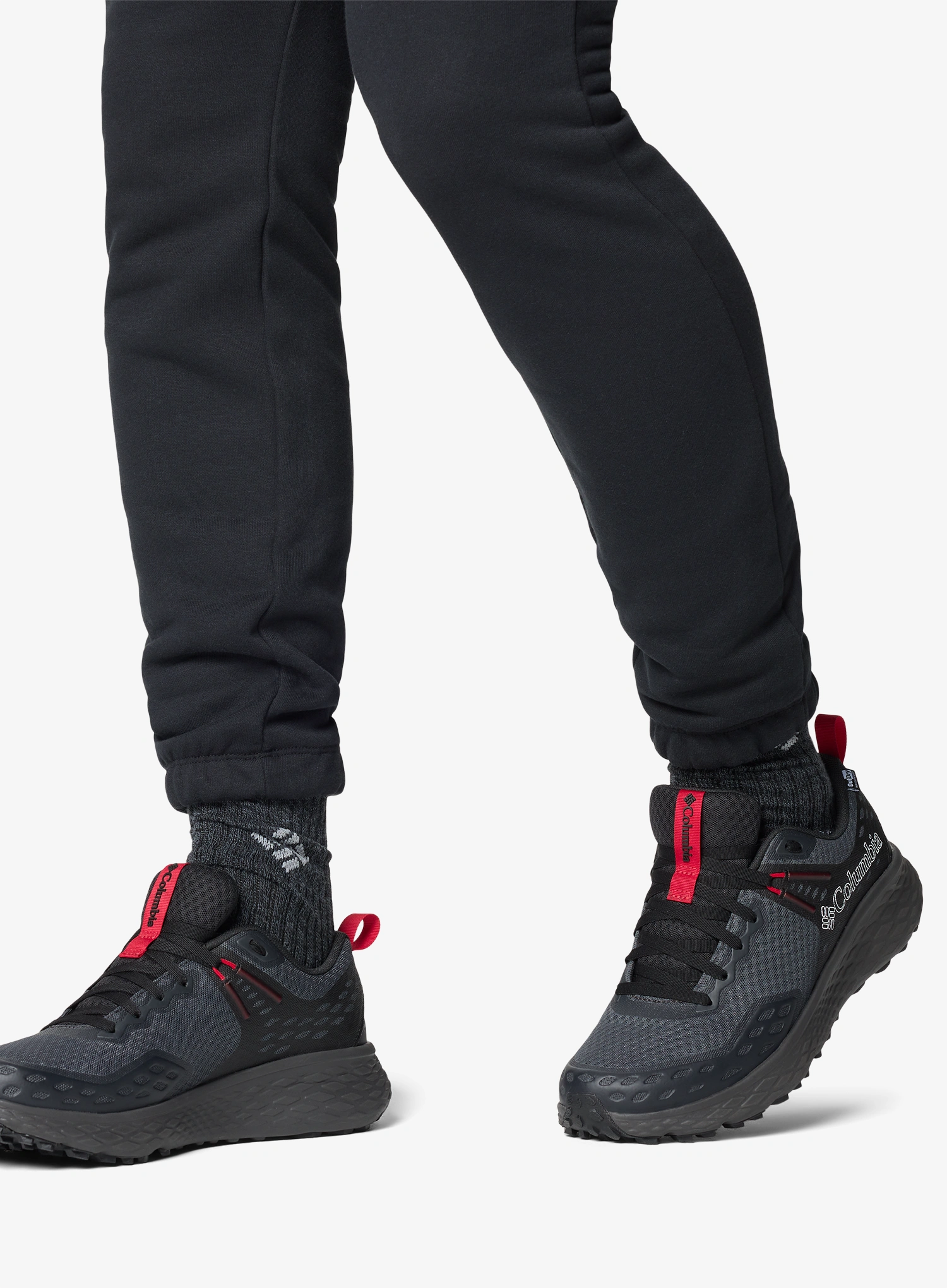 Turistické topánky Columbia Konos TRS Outdry - dark grey/mountain red