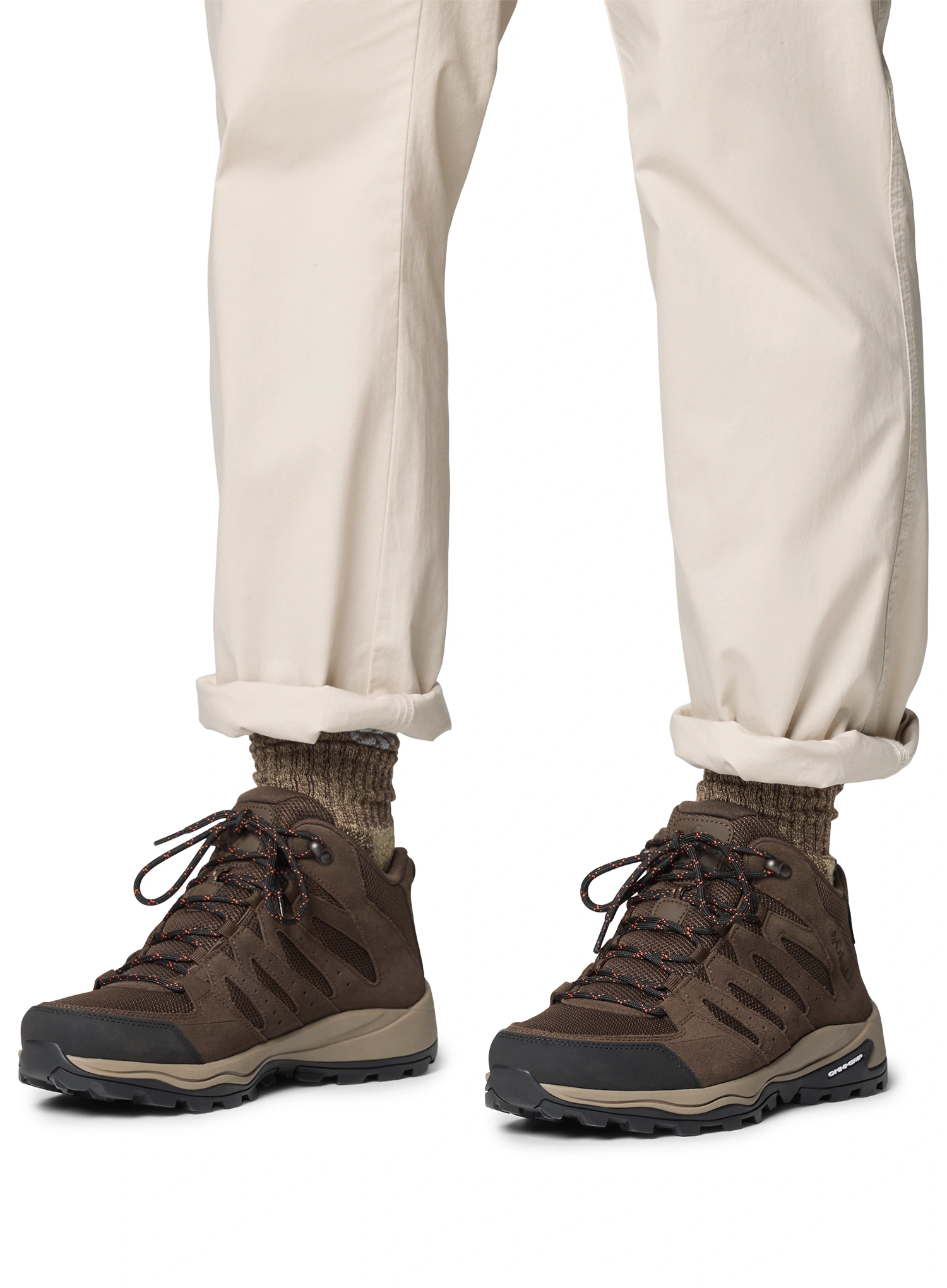 Turistické topánky Columbia Redmond IV Mid Waterproof - cordovan/tangy orange