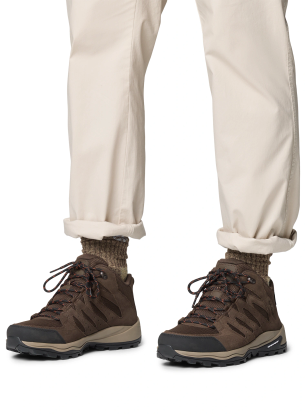 Turistické topánky Columbia Redmond IV Mid Waterproof - cordovan/tangy orange