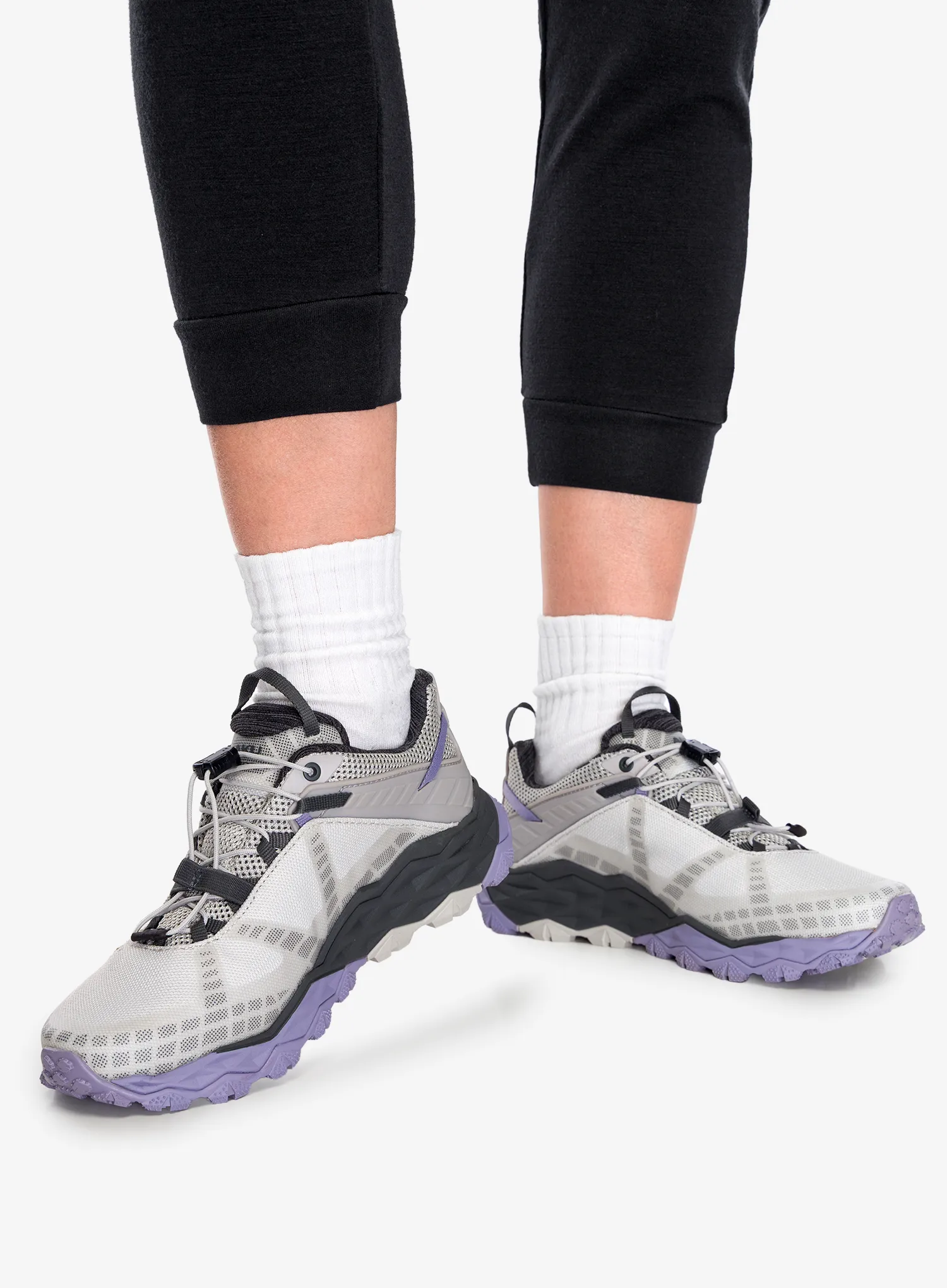 Turistické topánky dámske AKU Flyrock GTX - light grey/violet