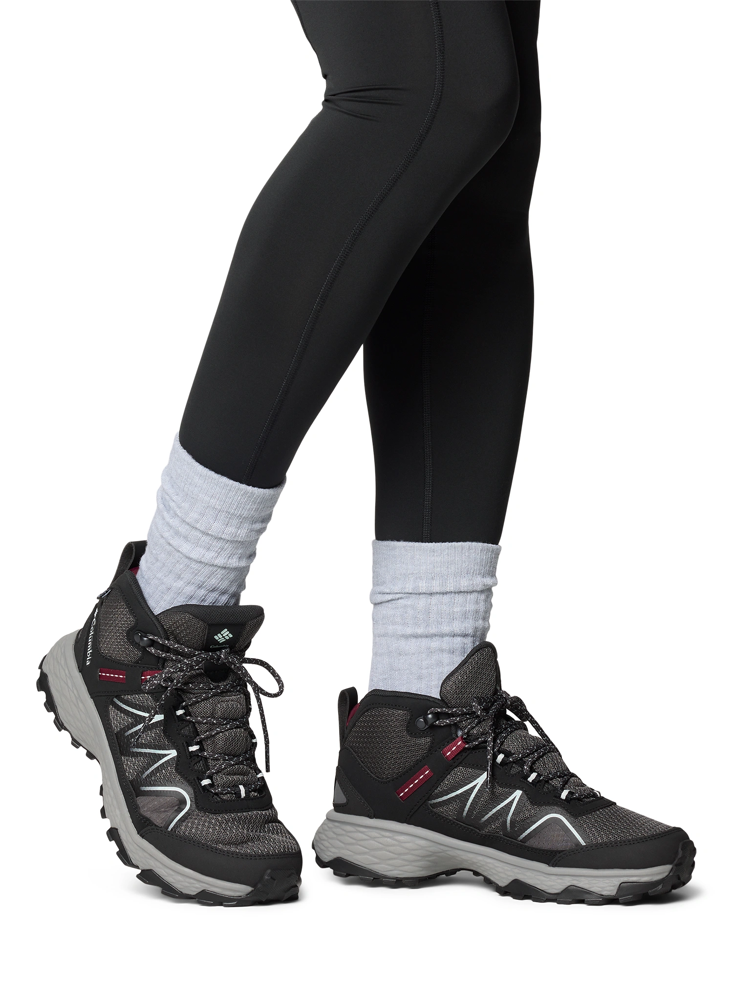 Turistické topánky dámske Columbia Peakfreak Rush Mid Outdry - dark grey/deep madeira