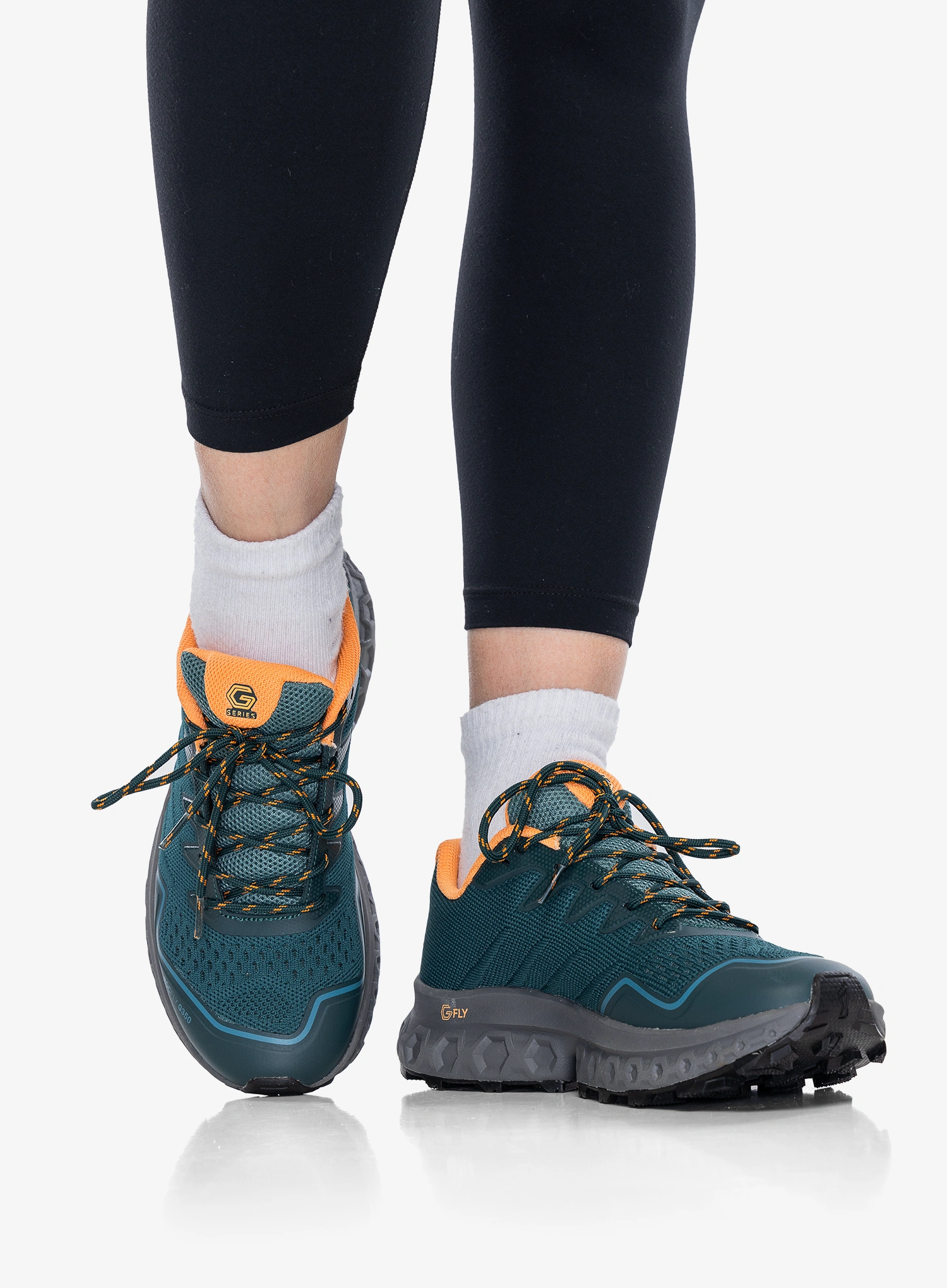 Turistické topánky dámske Inov-8 RocFly G 350 - pine/nectar