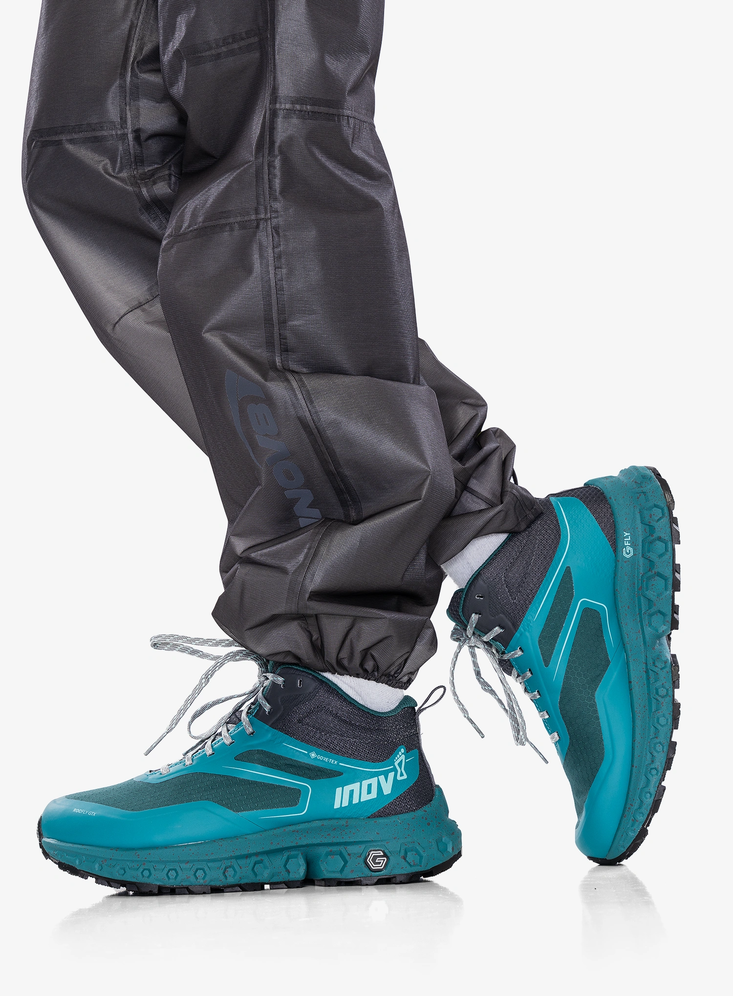 Turistické topánky dámske Inov-8 RocFly G 390 GTX - pine/teal/slate