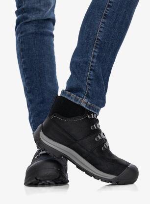 Turistické topánky dámske Keen Kaci III Winter Mid WP - black/steel grey