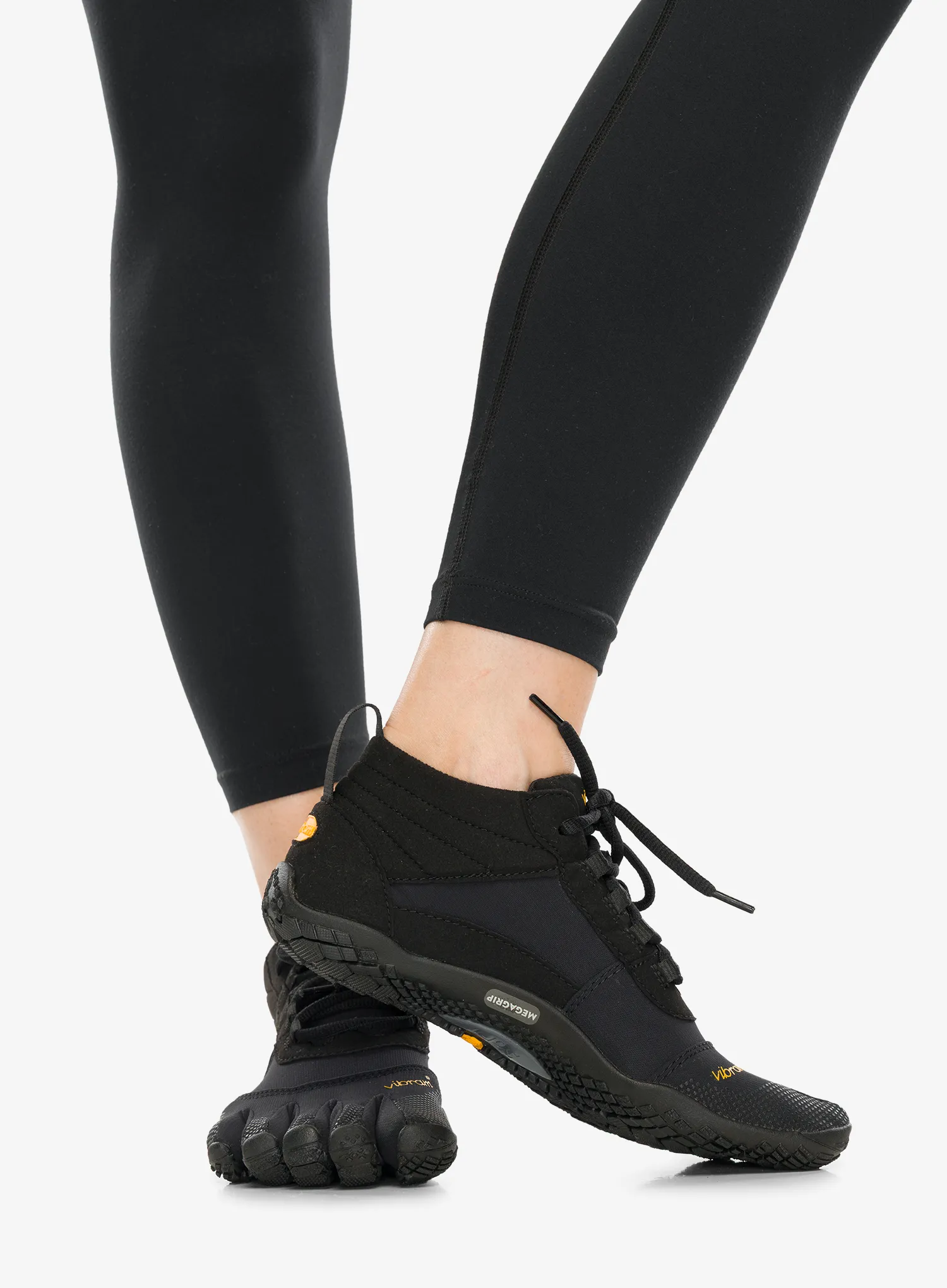 Turistické topánky dámske Vibram Fivefingers V-Trek - black/black