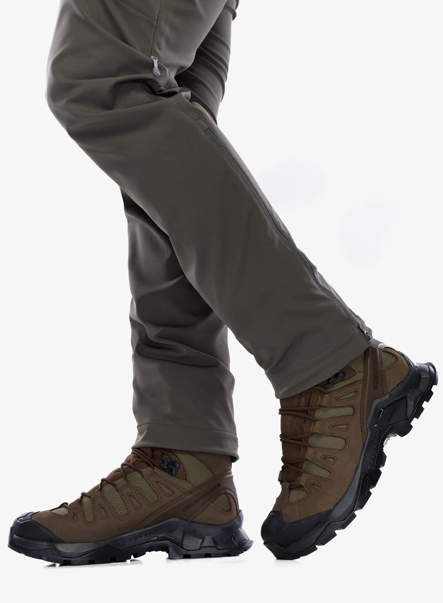 Turistické topánky Salomon Quest Tracker High GTX - earth/green