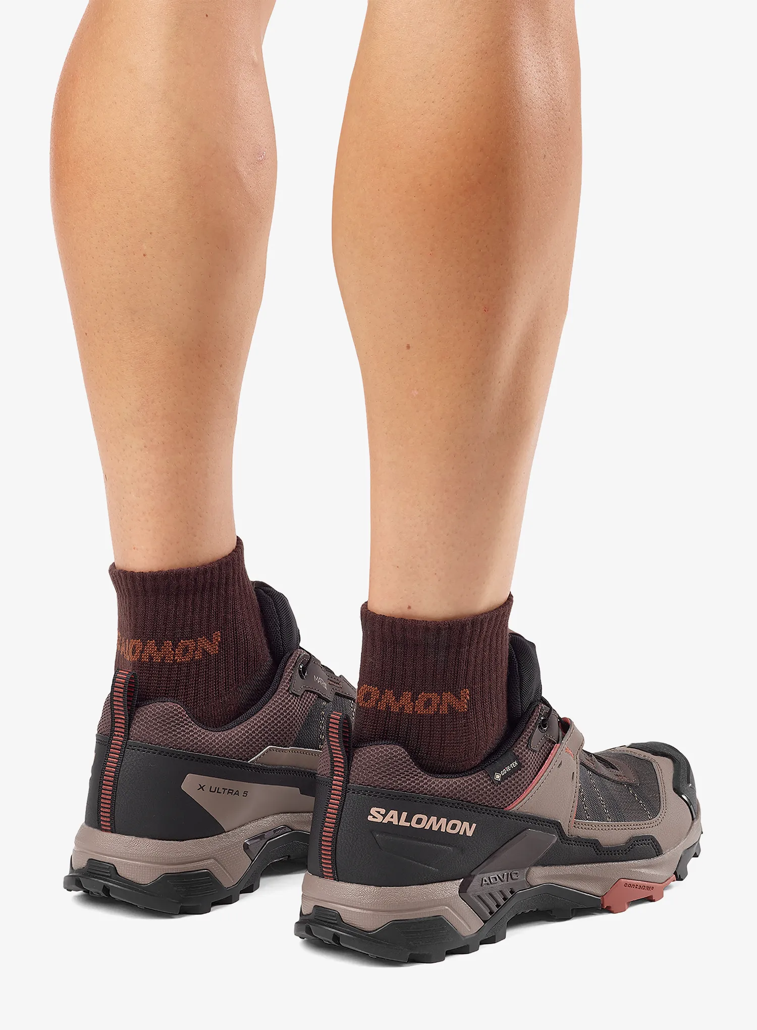 Turistické topánky Salomon X Ultra 5 GTX - coffee/walnut/arabian