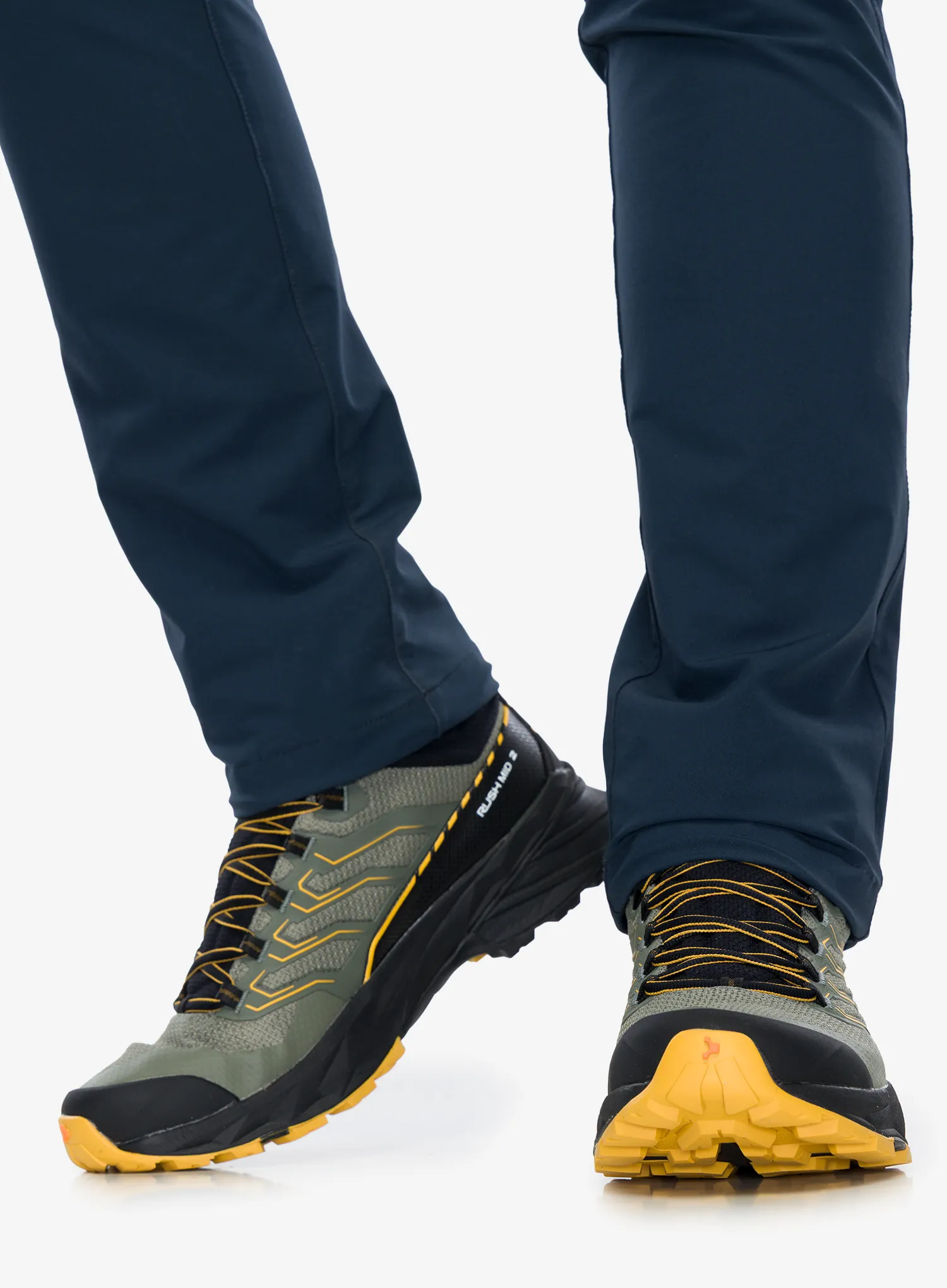 Vysoké topánky turistické Scarpa Rush 2 Mid GTX - moss/sulphur
