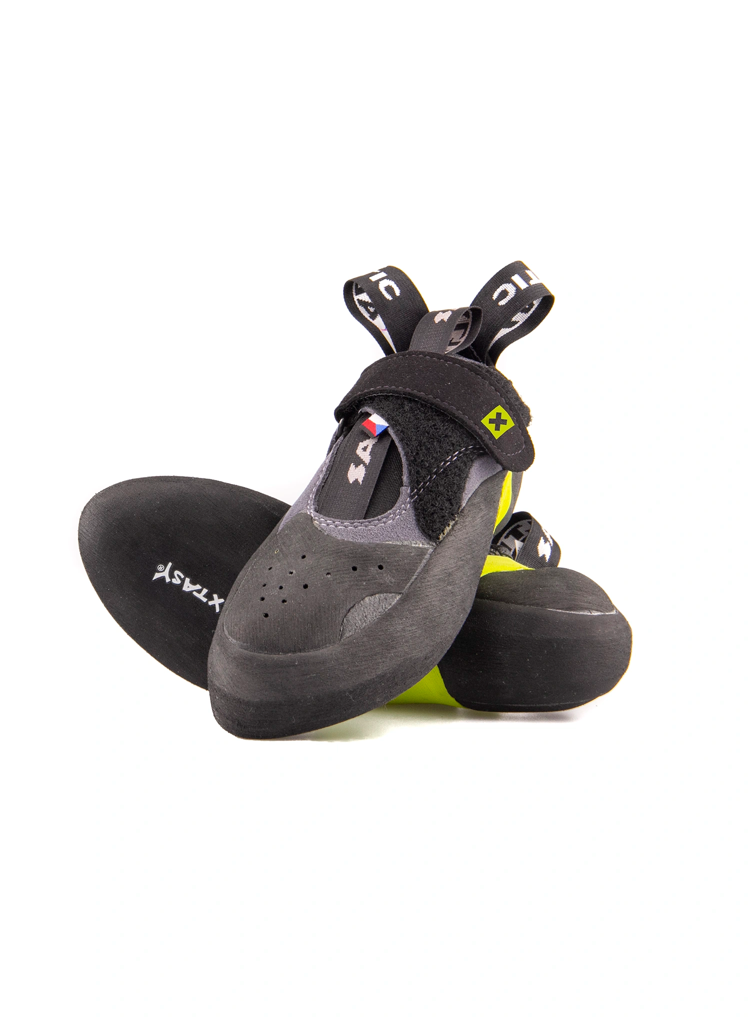 Lezečky na suchý zips Saltic Toxic - black