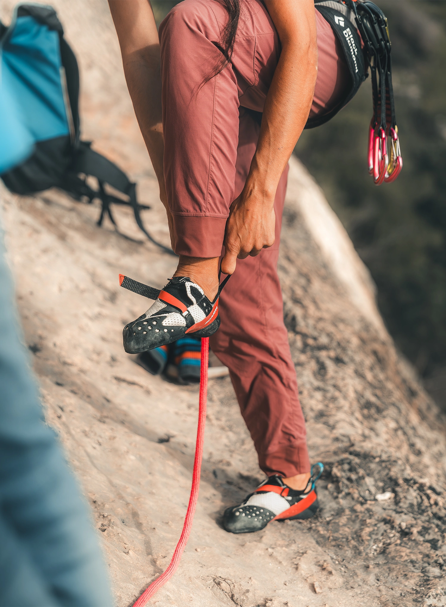 Lezecké topánky Scarpa Furia Air - ice/red
