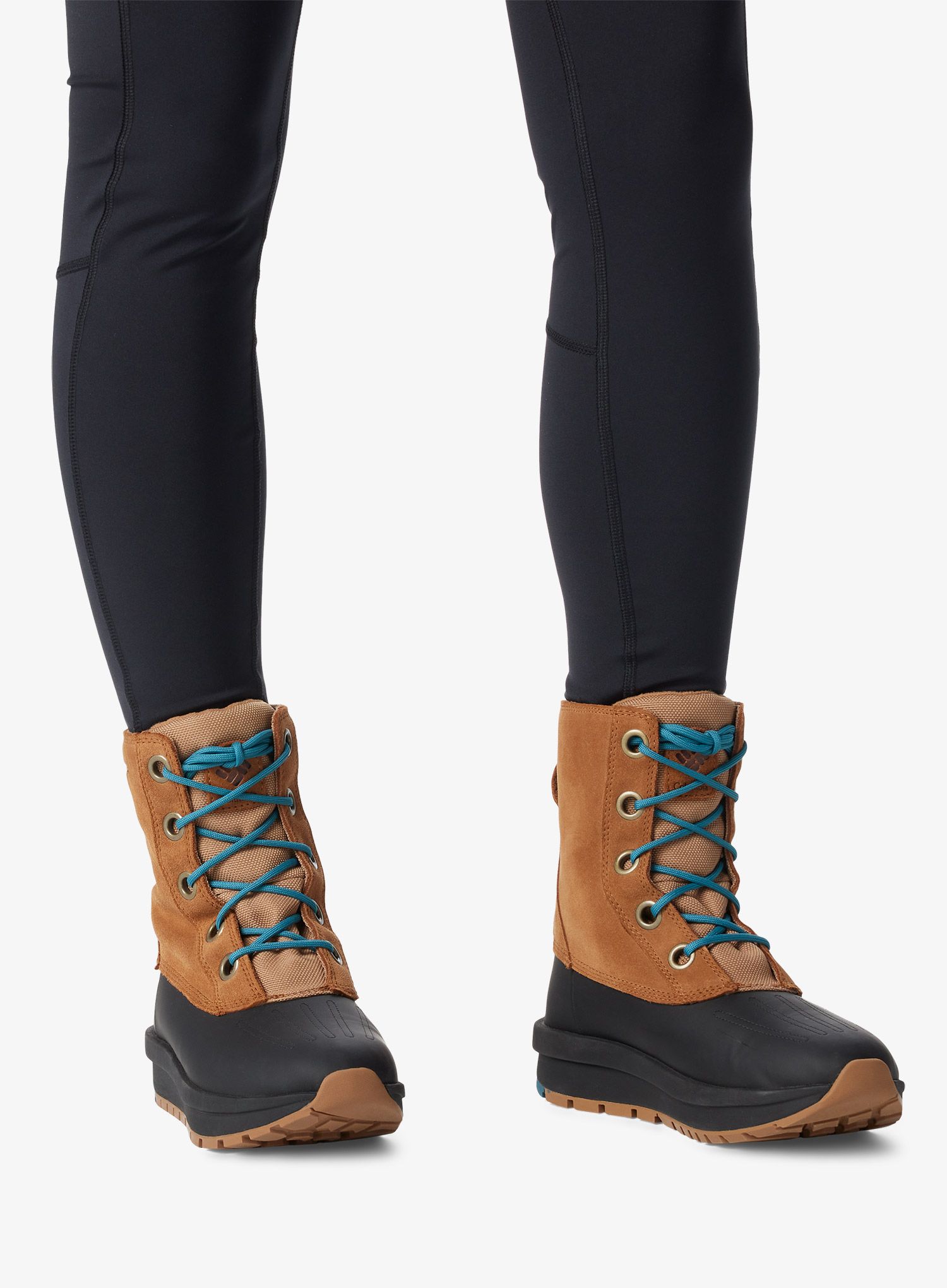 Dámske zimné topánky Columbia Moritza Shield Omni-Heat - elk/river blue