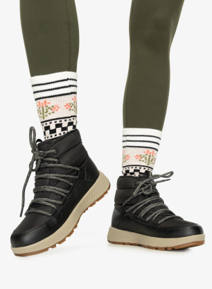 Dámske zimné topánky Columbia Slopeside Village Omni-Heat Mid - black/silver sage