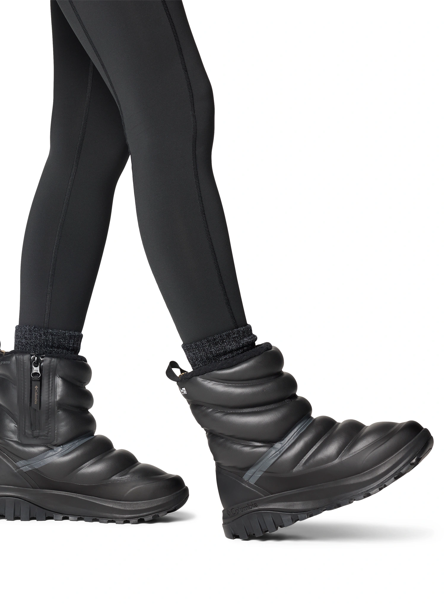 Dámske zimné topánky Columbia Snowtrot Peak ODX - black/black