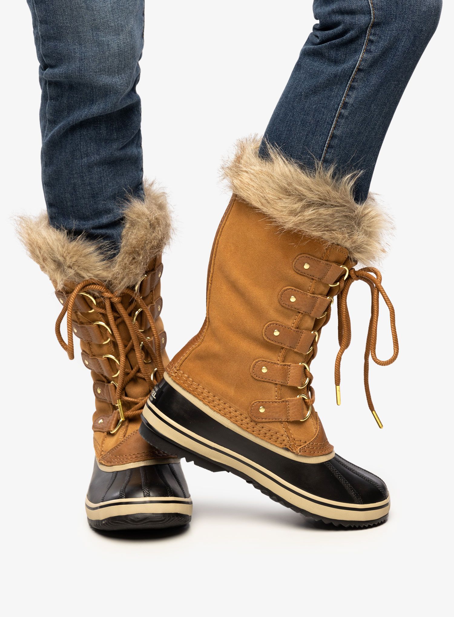 Dámske zimné topánky Sorel Joan of Arctic - camel brown/black