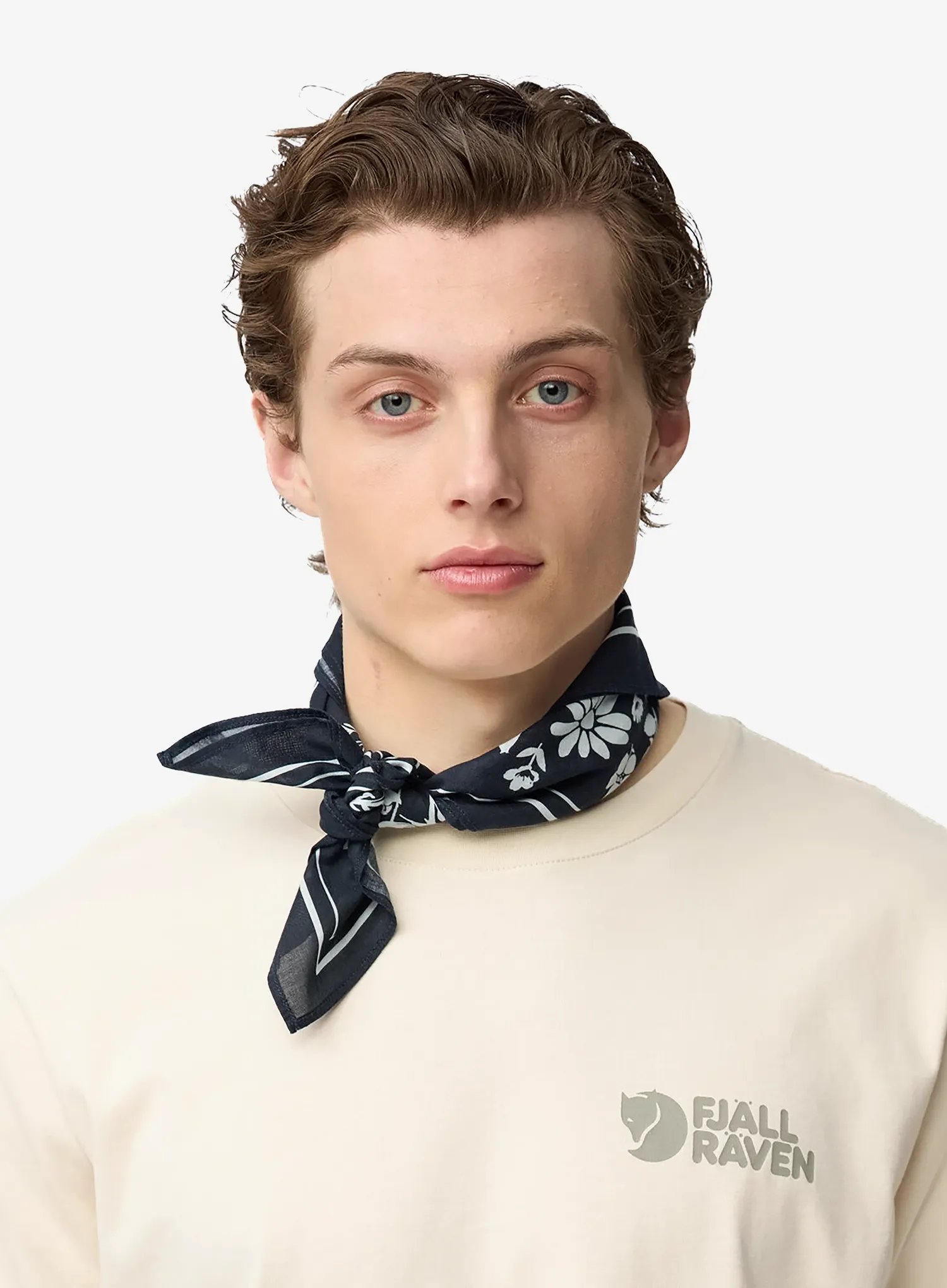 Satka Fjallraven Fjallblomster Bandana - dark navy