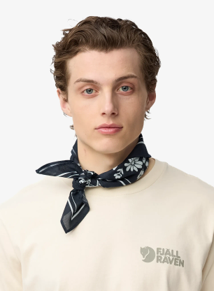 Satka Fjallraven Fjallblomster Bandana - dark navy