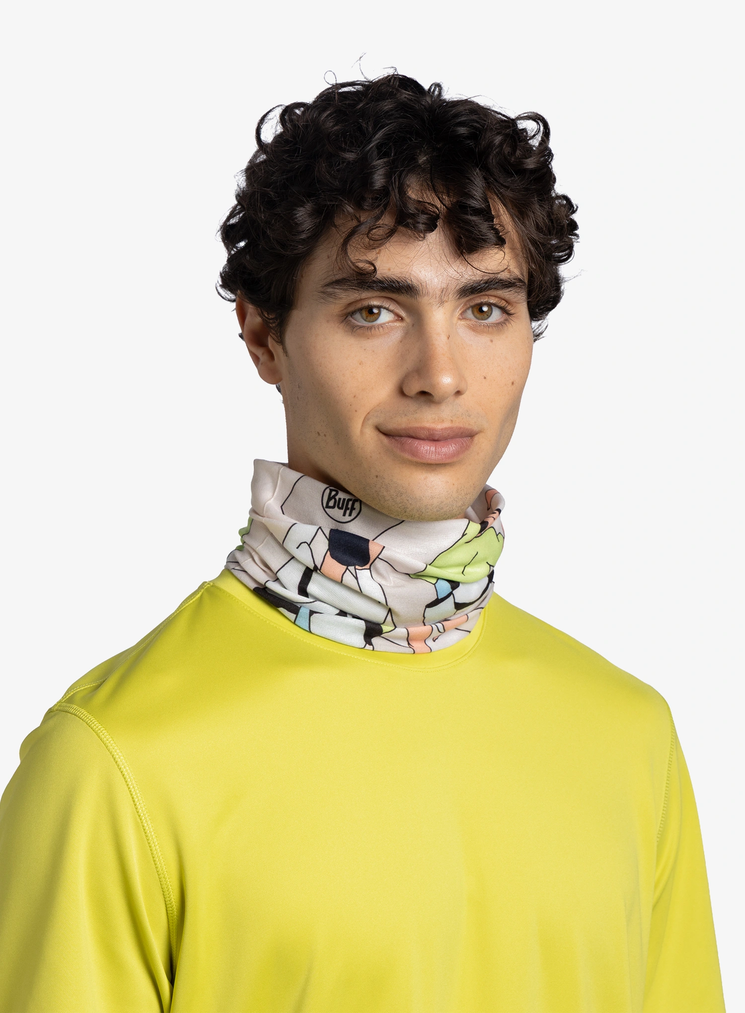 Multifunkčná šatka Buff Coolnet UV - brelit cream