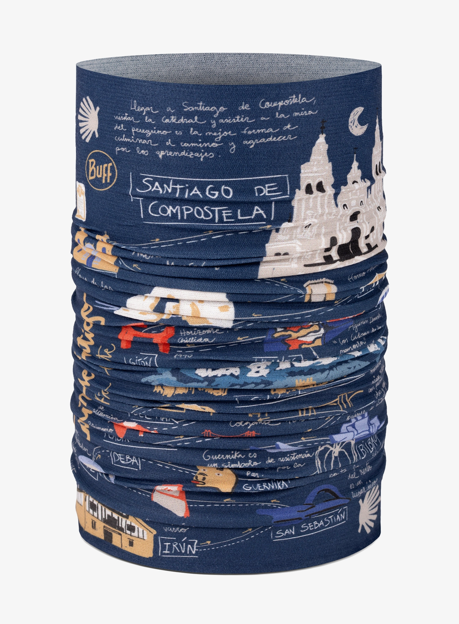 Multifunkčná šatka Buff Coolnet UV - camino norte navy