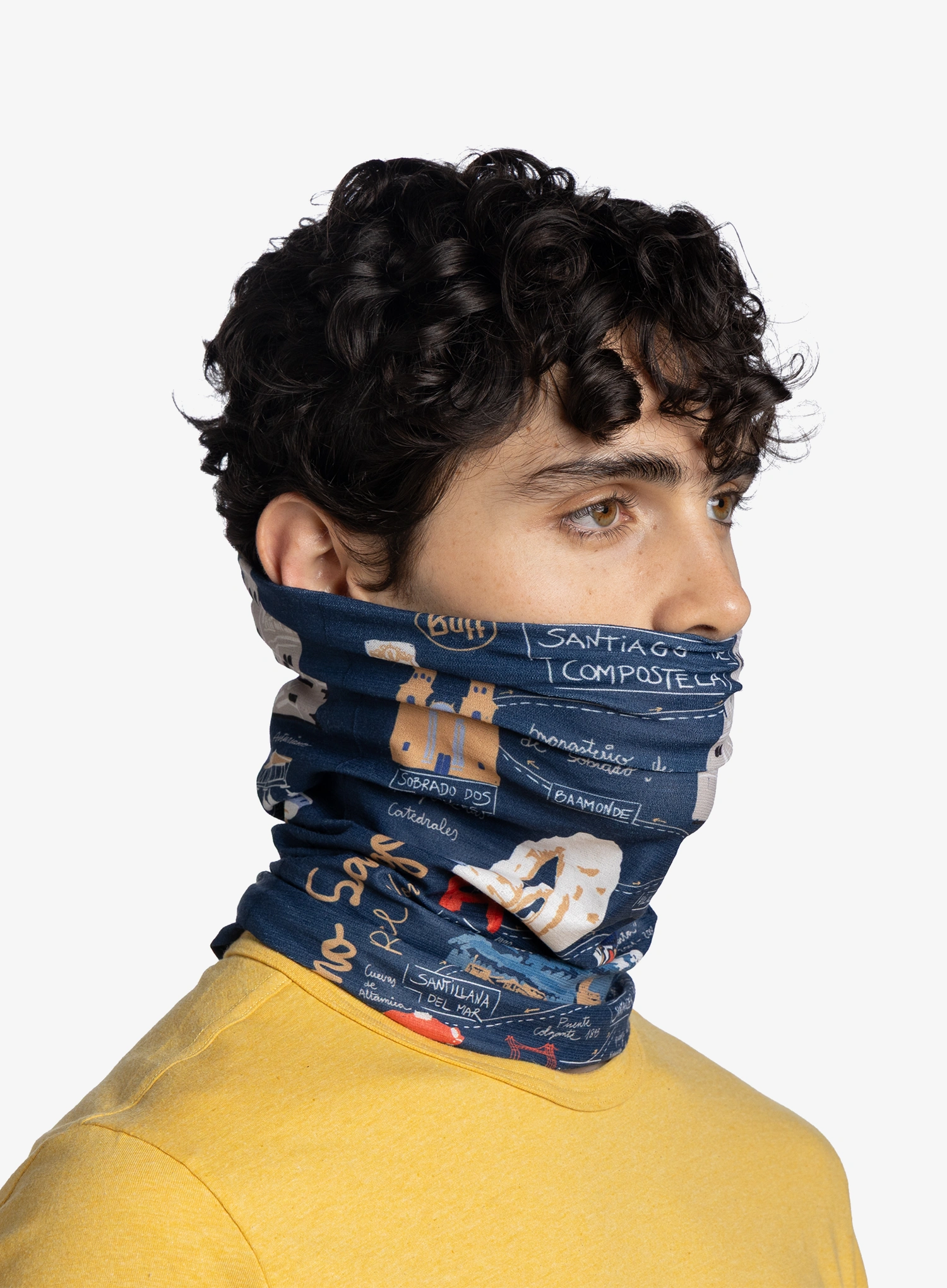 Multifunkčná šatka Buff Coolnet UV - camino norte navy