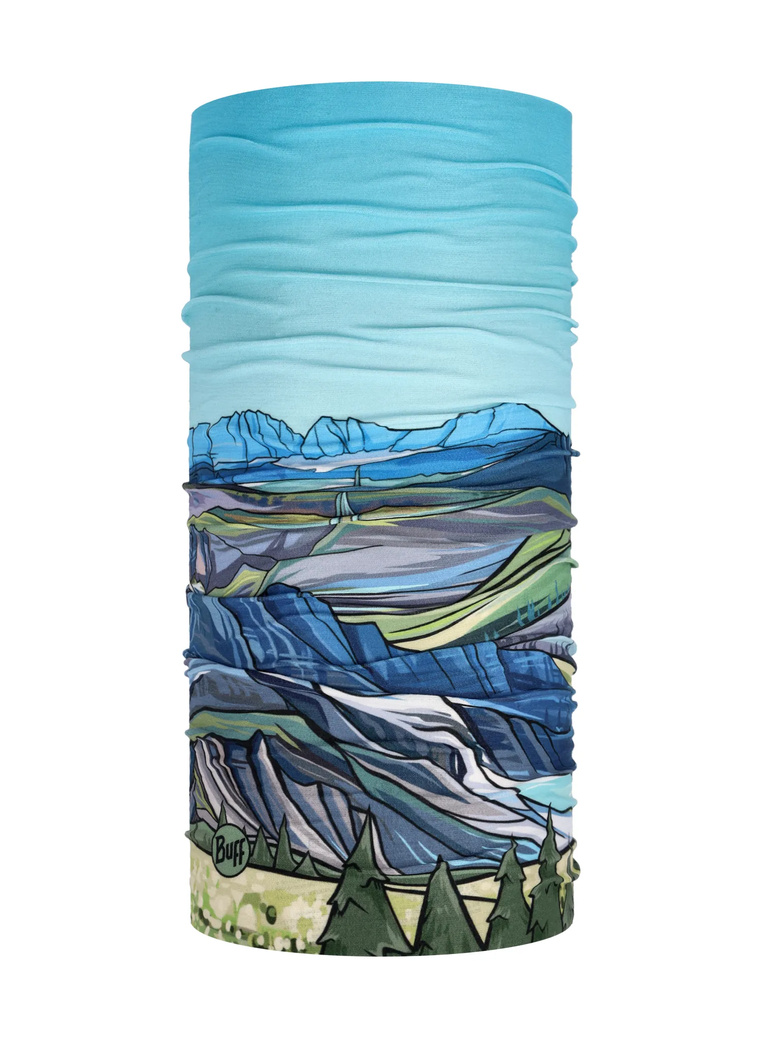 Multifunkčná šatka Buff Coolnet UV National Parks - glacier