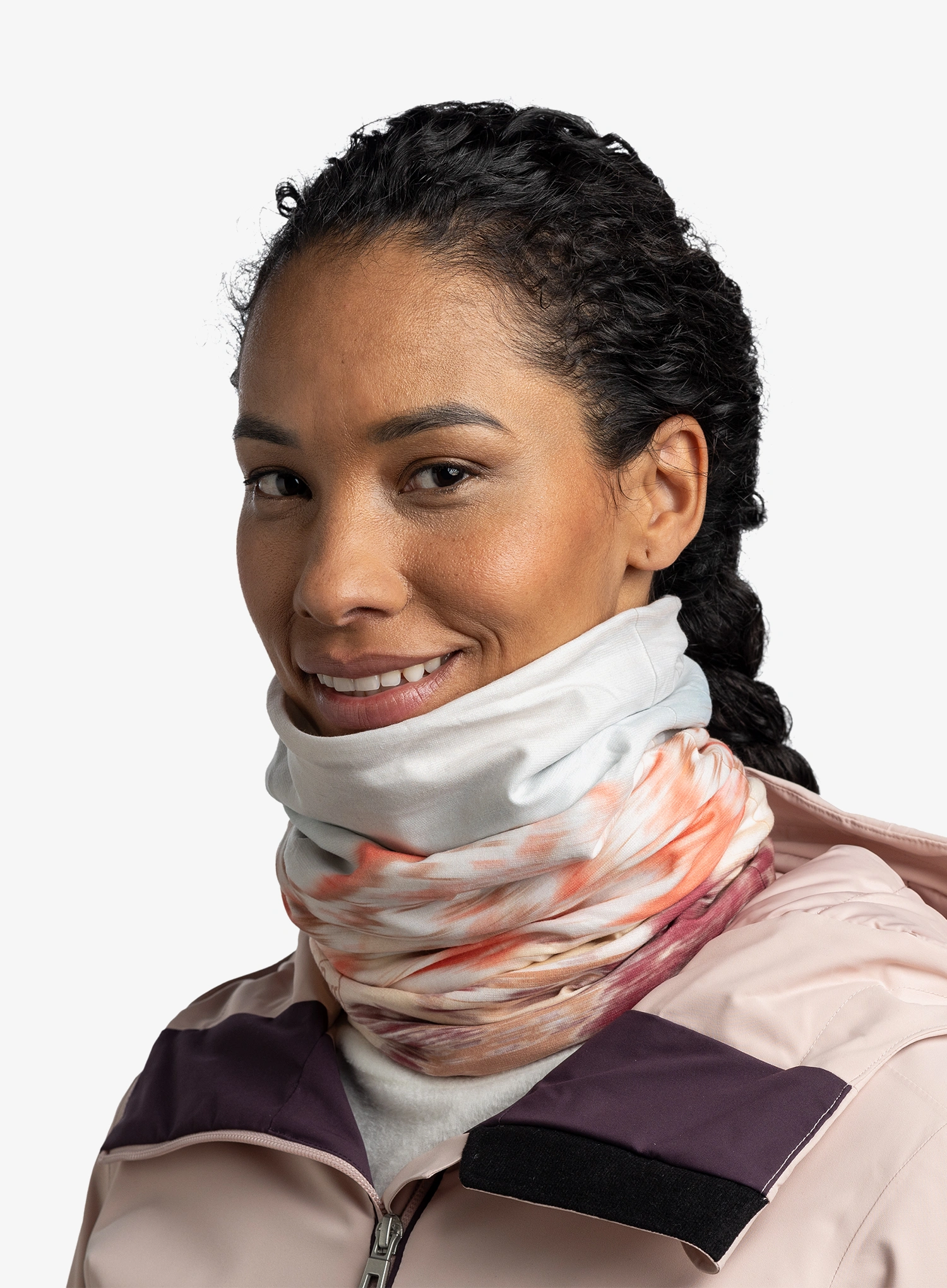 Multifunkčná šatka Buff Reversible Polar - lerna peach beige