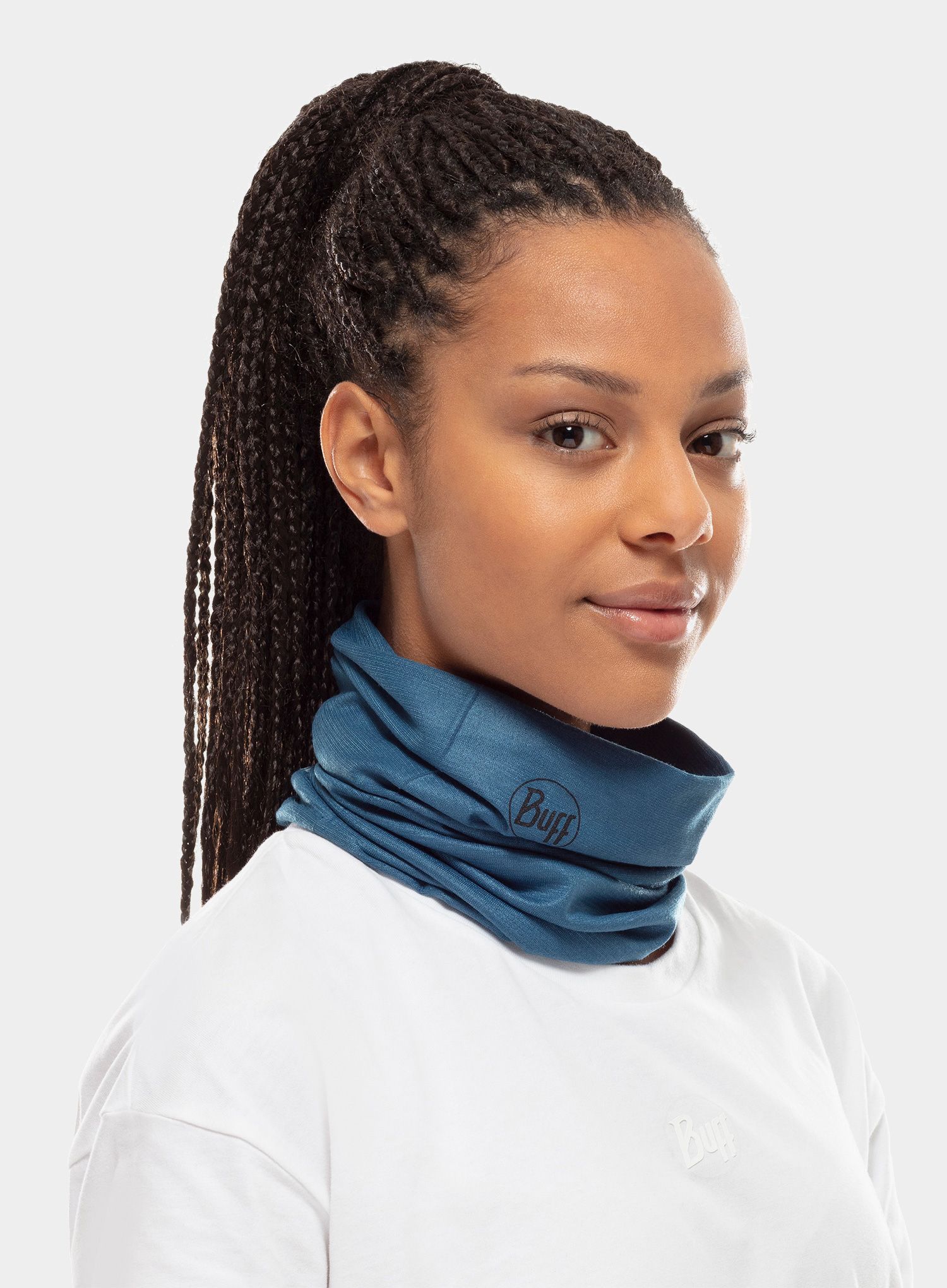 Multifunkčná šatka Buff CoolNet UV+ Insect Shield - solid eclipse blue