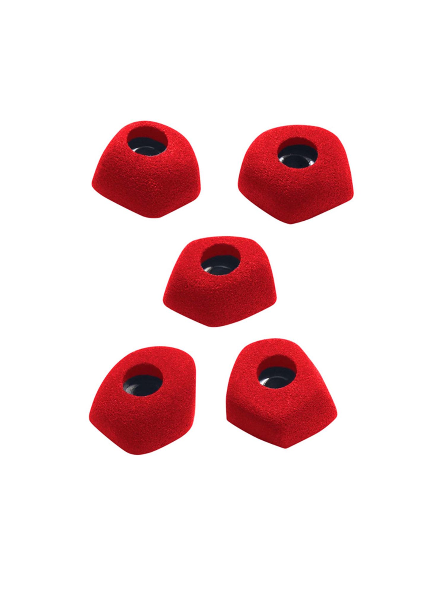 Lezecké chyty Ocun Footholds Set 1 Bolt-on - red