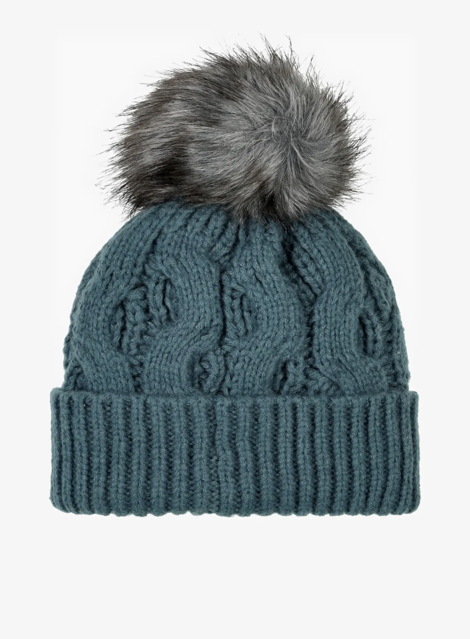 Dámska čiapka Columbia Boundless Days Cable Knit Pom Beanie - everblue