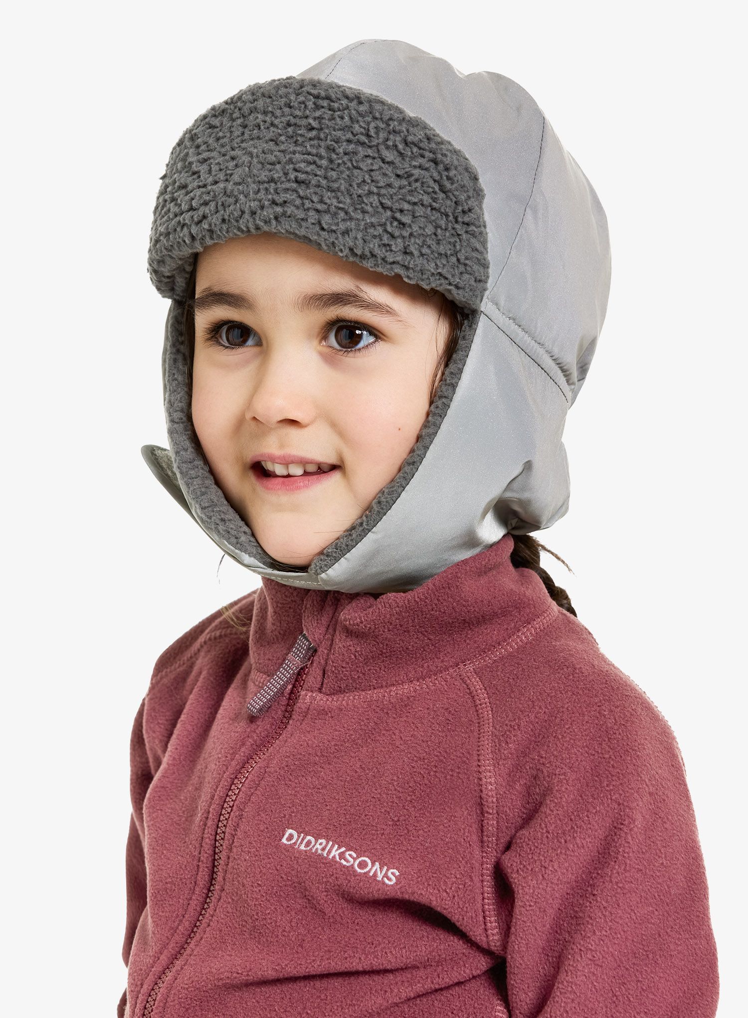 Čiapka pre deti Didriksons Biggles Reflective Cap - silver