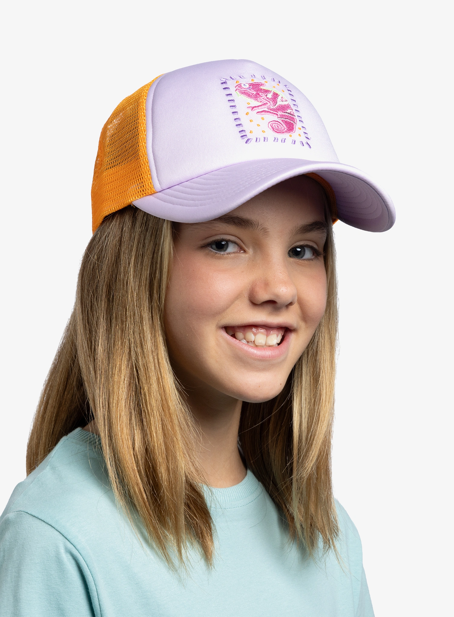 Detská čiapka Buff Trucker Cap Kid - kalita sheer lilac