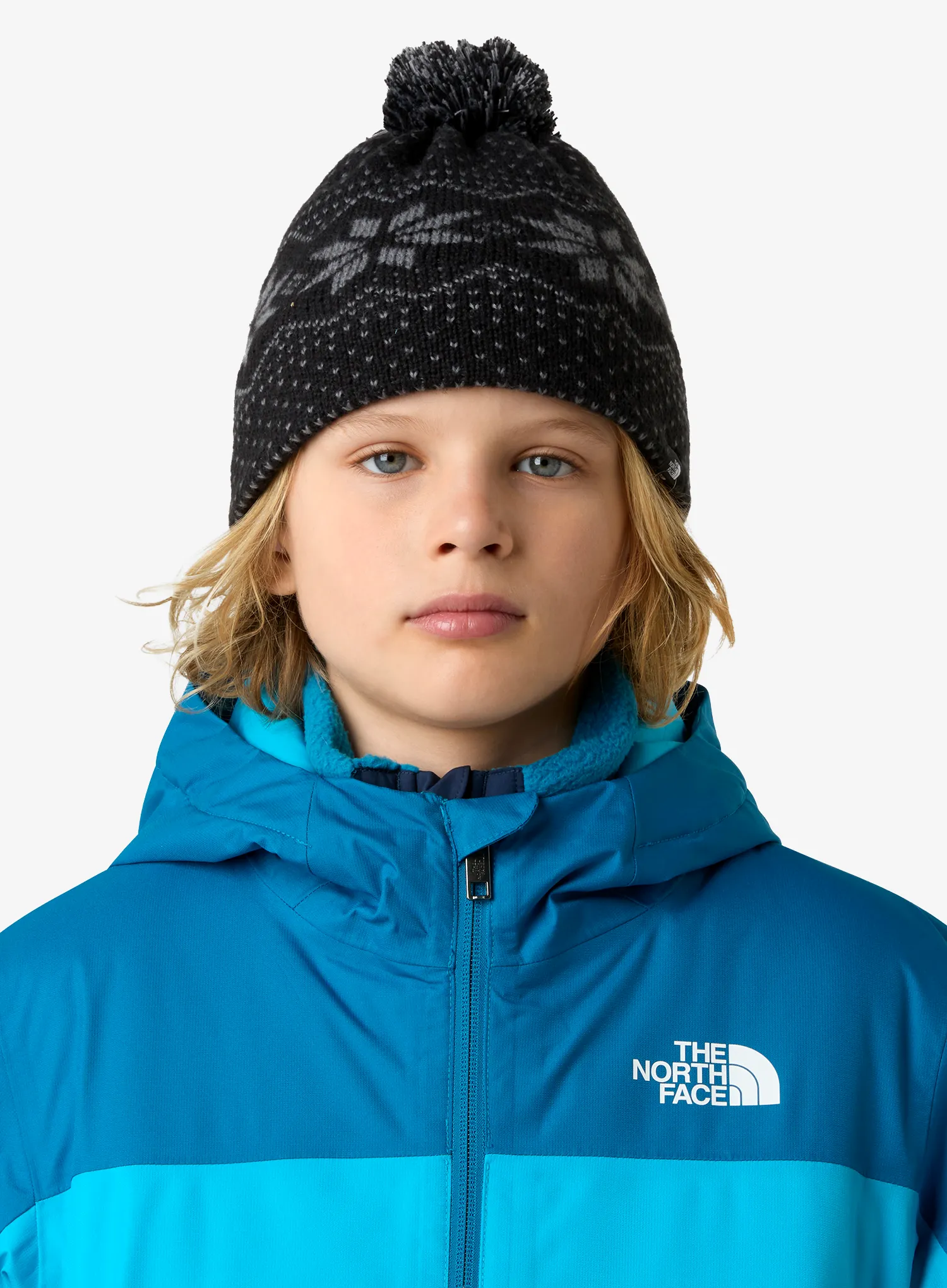 Detská čiapka The North Face Cabin Ski Tuke - tnf black jacquard