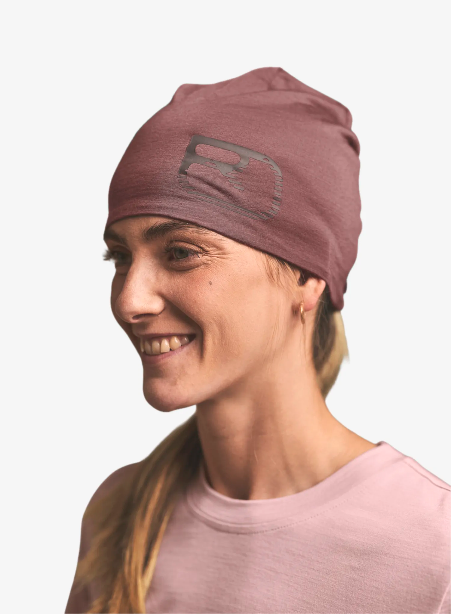 Čiapka Ortovox 120 Cool Tec Logo Beanie - chestnut