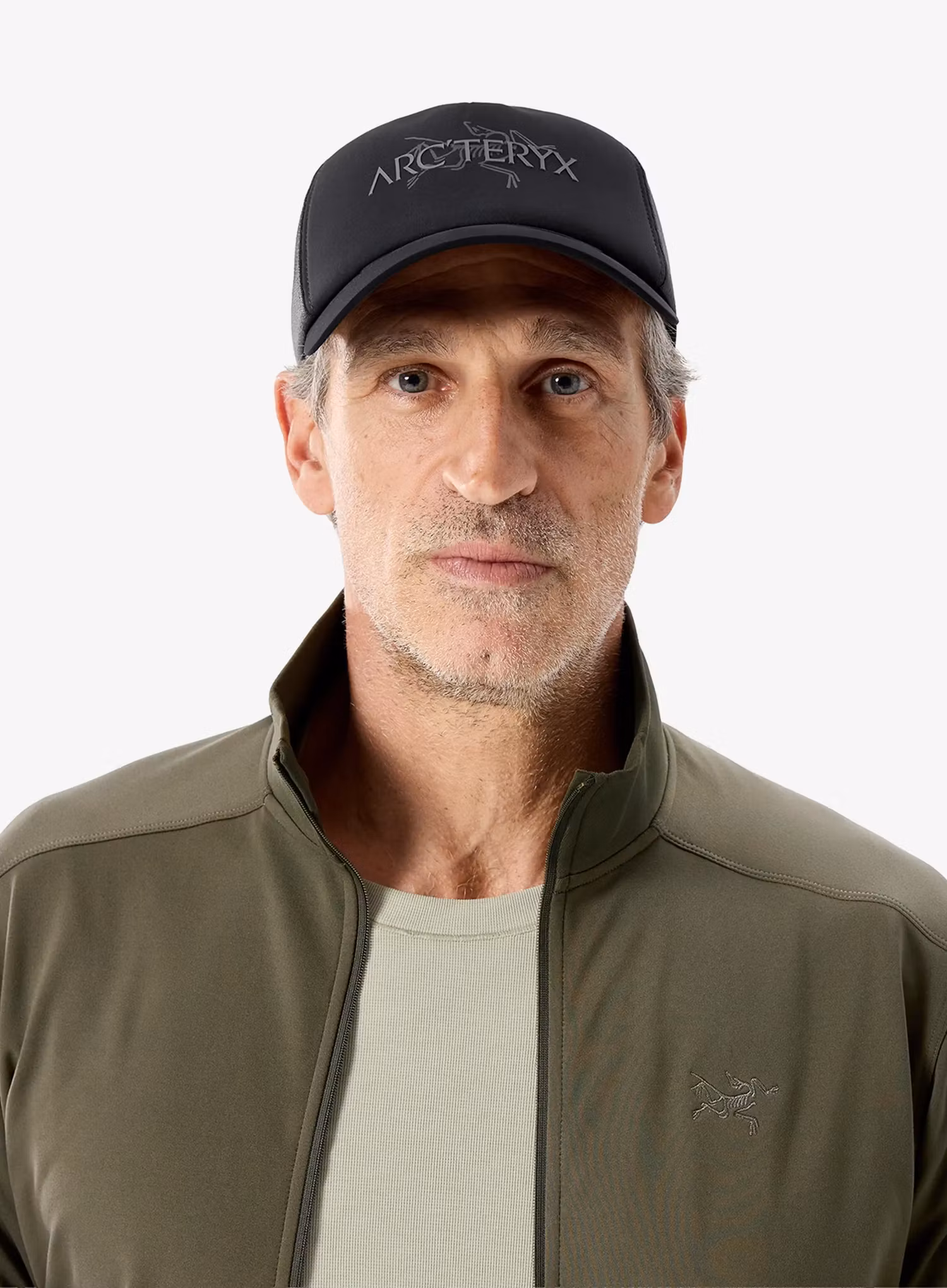Šiltovka Arcteryx Bird Word Trucker Hat - black/cloud