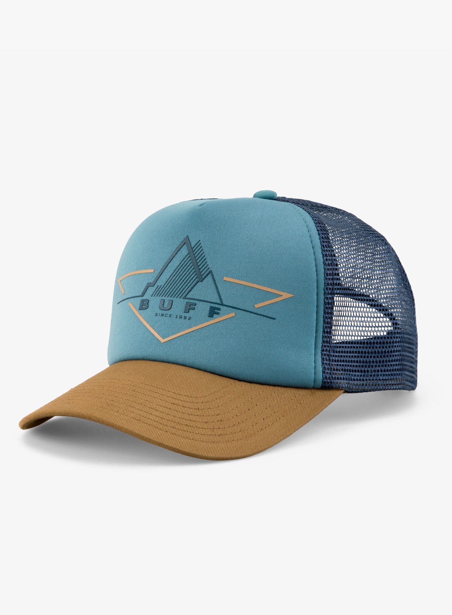 Šiltovka Buff Trucker Cap - brak stone blue