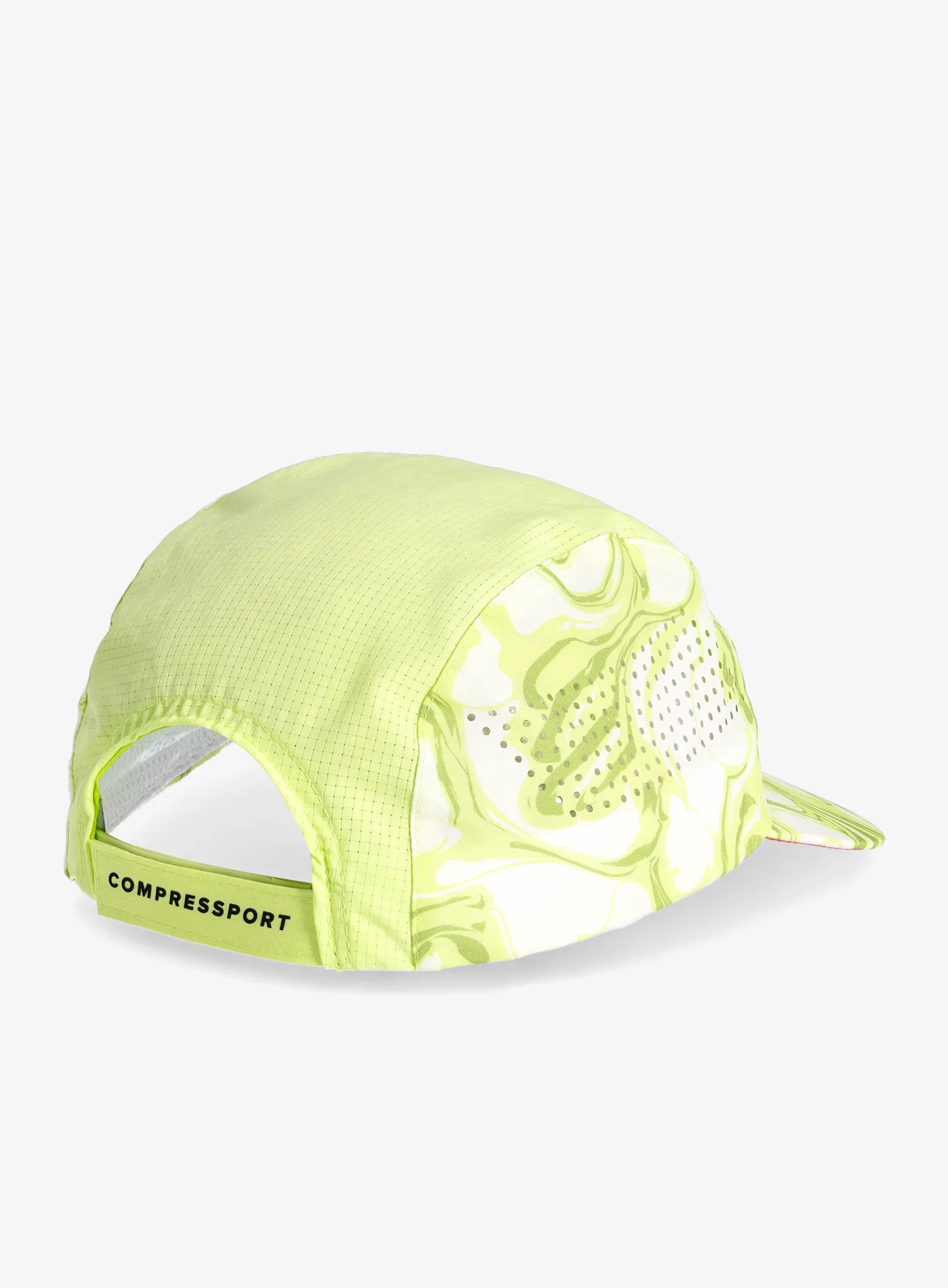 Šiltovka Compressport Pro Racing Cap - green camo/fluo red
