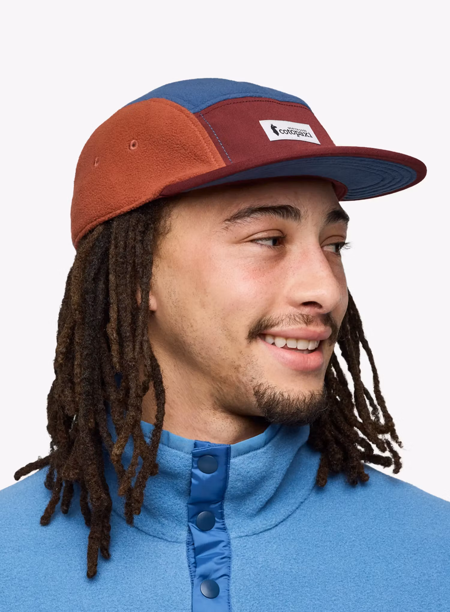 Šiltovka Cotopaxi Fleece 5-Panel Hat - mulberry/deep sea