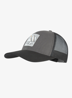 Šiltovka Rab Dihedral Badge Cap - graphene/beluga