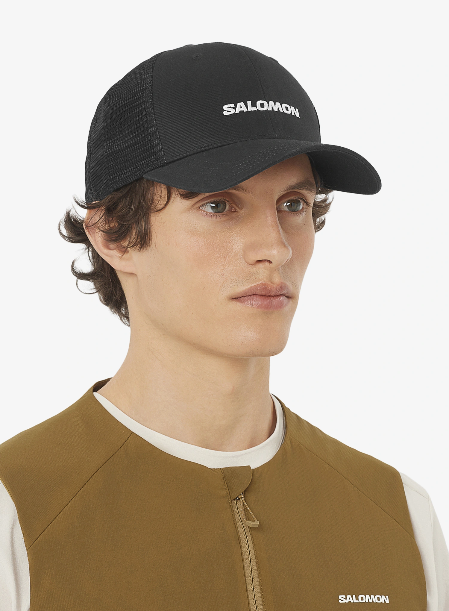 Šiltovka Salomon Logo Trucker Cap - deep black