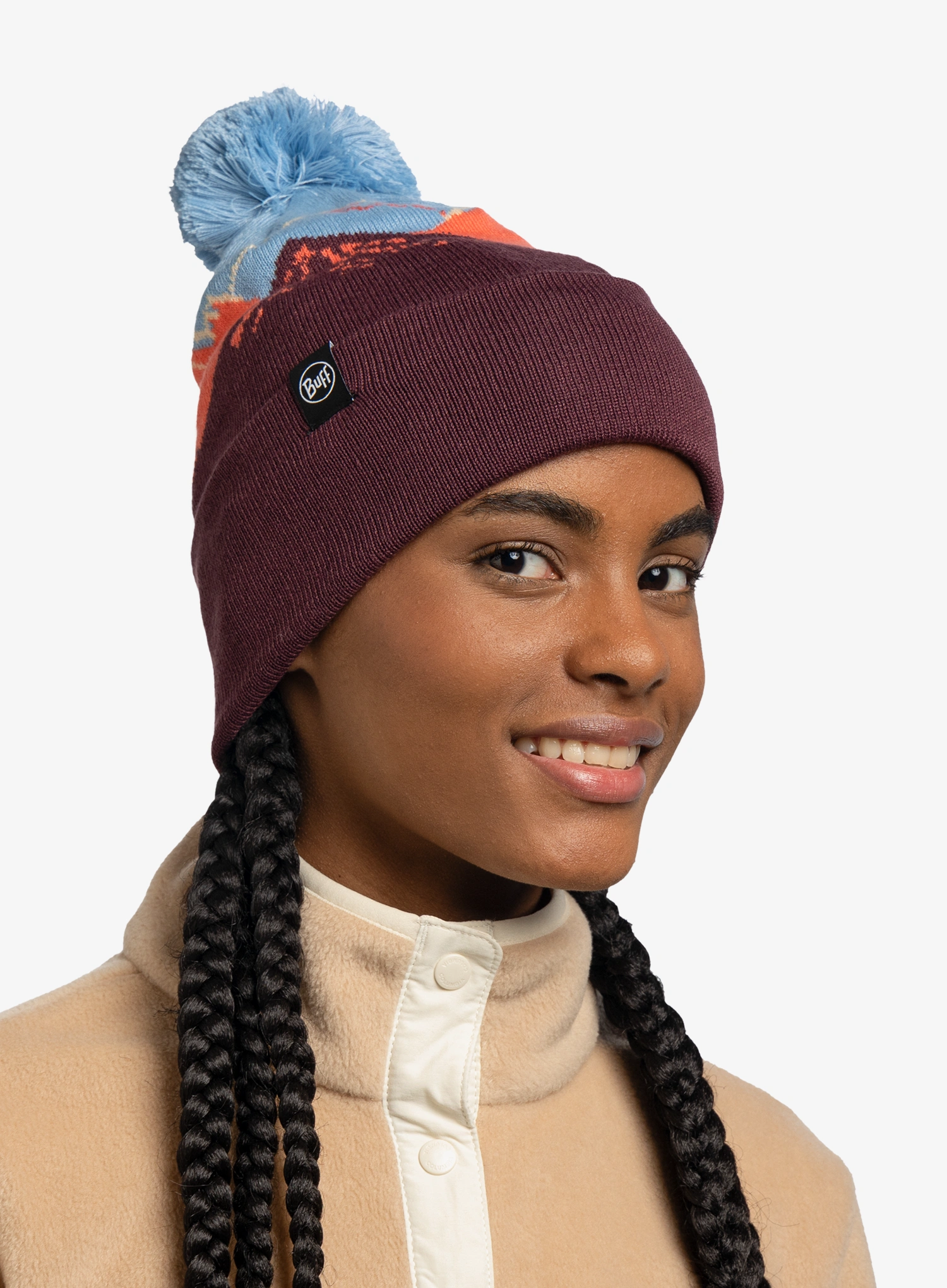 Zimná čiapka Buff Tatik - burgundy