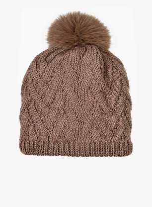 Dámska zimná čiapka Buff Knitted&Fleece Beanie Caryn - cobblestone