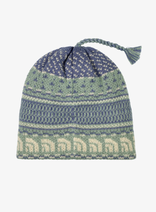 Zimná čiapka The North Face Cabin Ski Tuke - slate moss jacquard/tassel