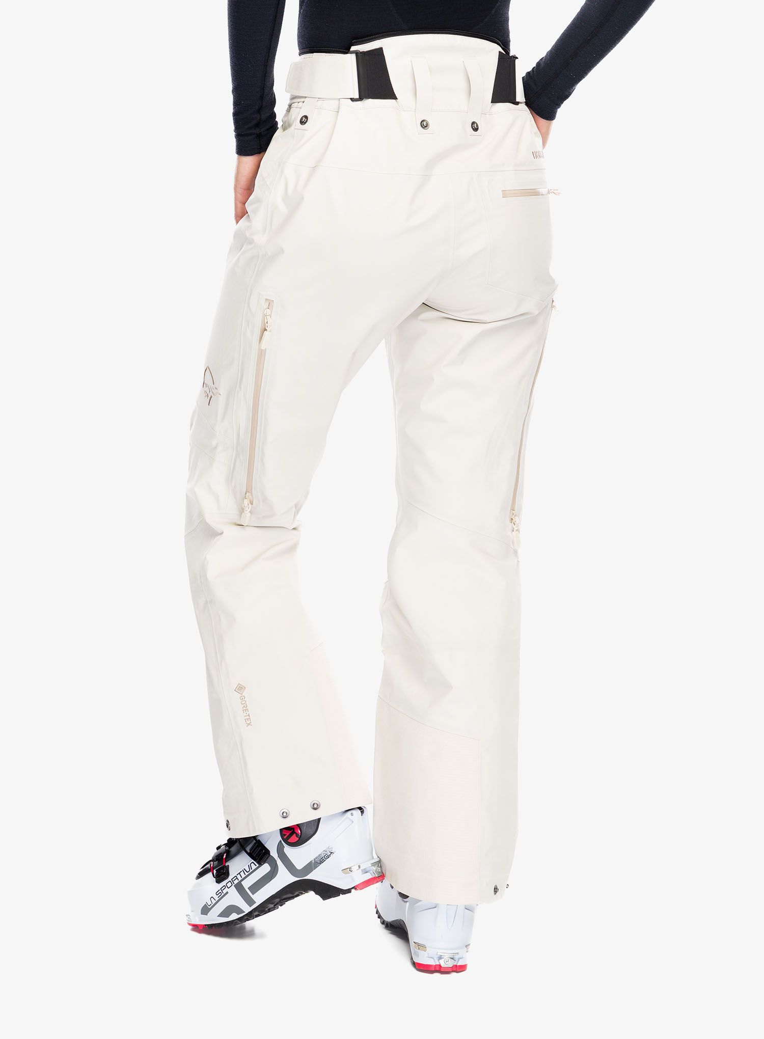 Lyžiarske nohavice dámske Norrona Lofoten GORE-TEX Pants - oatmeal