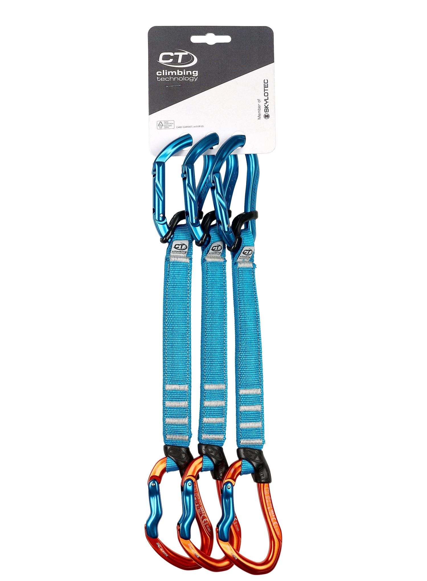 Expreska Climbing Technology/SKYLOTEC  Morfo Set UL Pro 22 cm 3-Pack - blue/orange