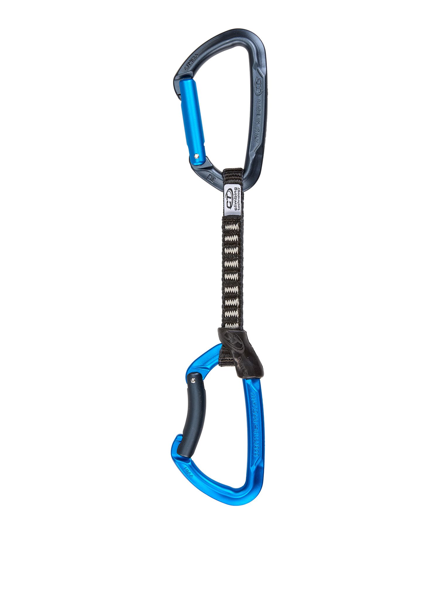 Expreska Climbing Technology/SKYLOTEC Lime B Set DY 12 cm - anthracite/blue electric