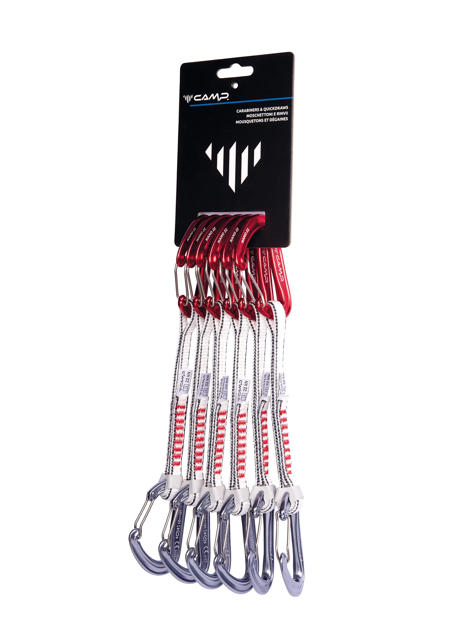 Lezecké expresky Camp Nano 22 Express KS 18 cm 6 Pack